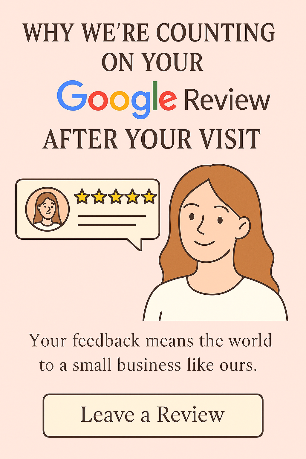 ✨ Why We’re Counting on Your Google Review After Your Visit